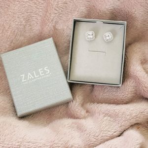 Zales 6.0 mm Lab Created White Sapphire earrings